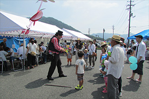 夏祭りごっこ（井原線矢掛駅）